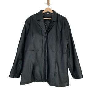 Vintage Beverly Hills Leather Club Faux Leather Coat Size 2XL